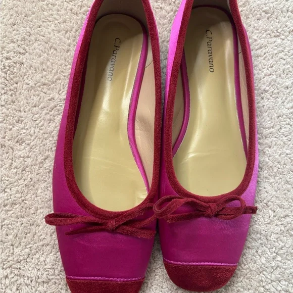 NWOT C.Paravano Cap-Toe Ballet Flats Elena - Picture 5 of 13